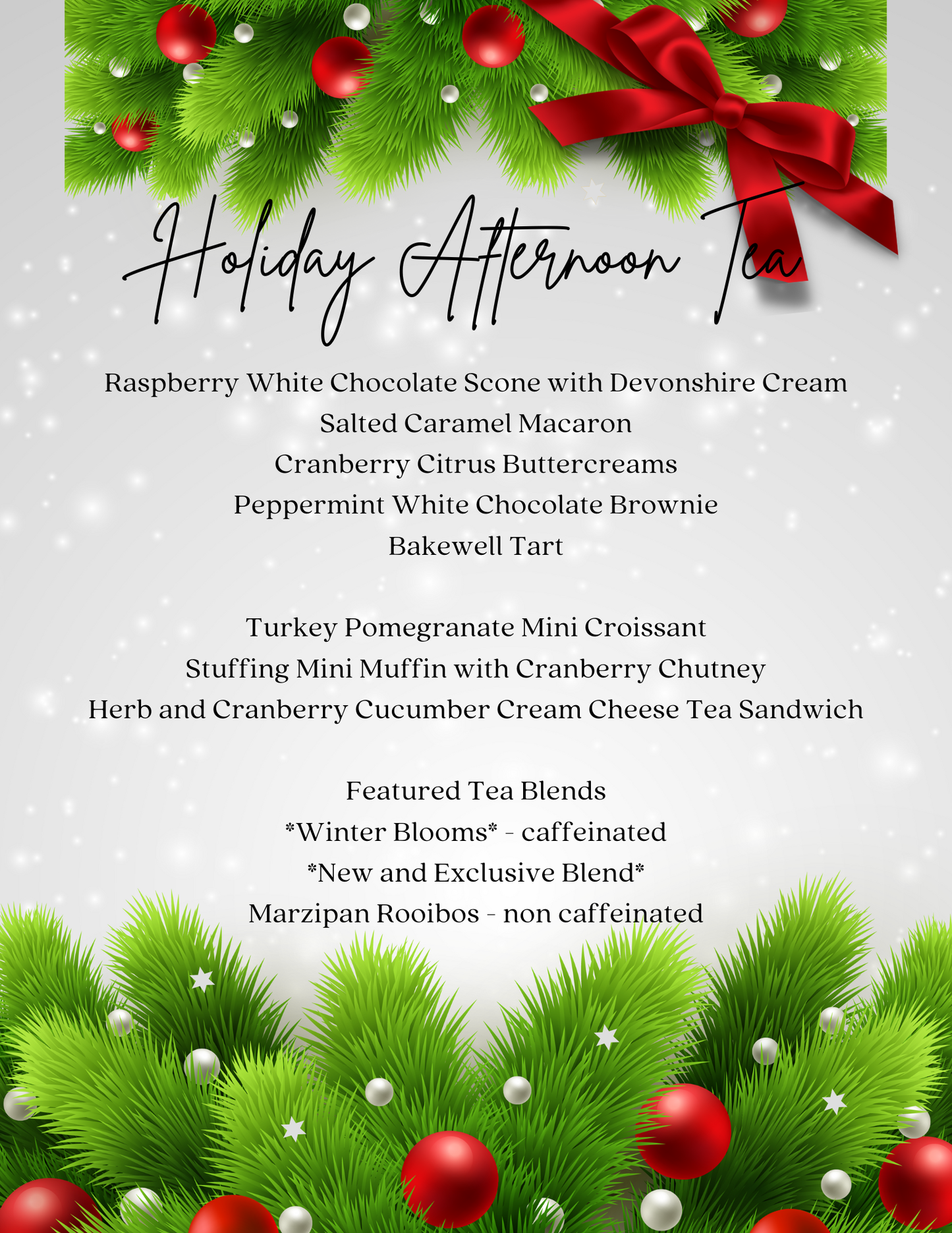 December 20, 2025 - Holiday Take Away Tea Box