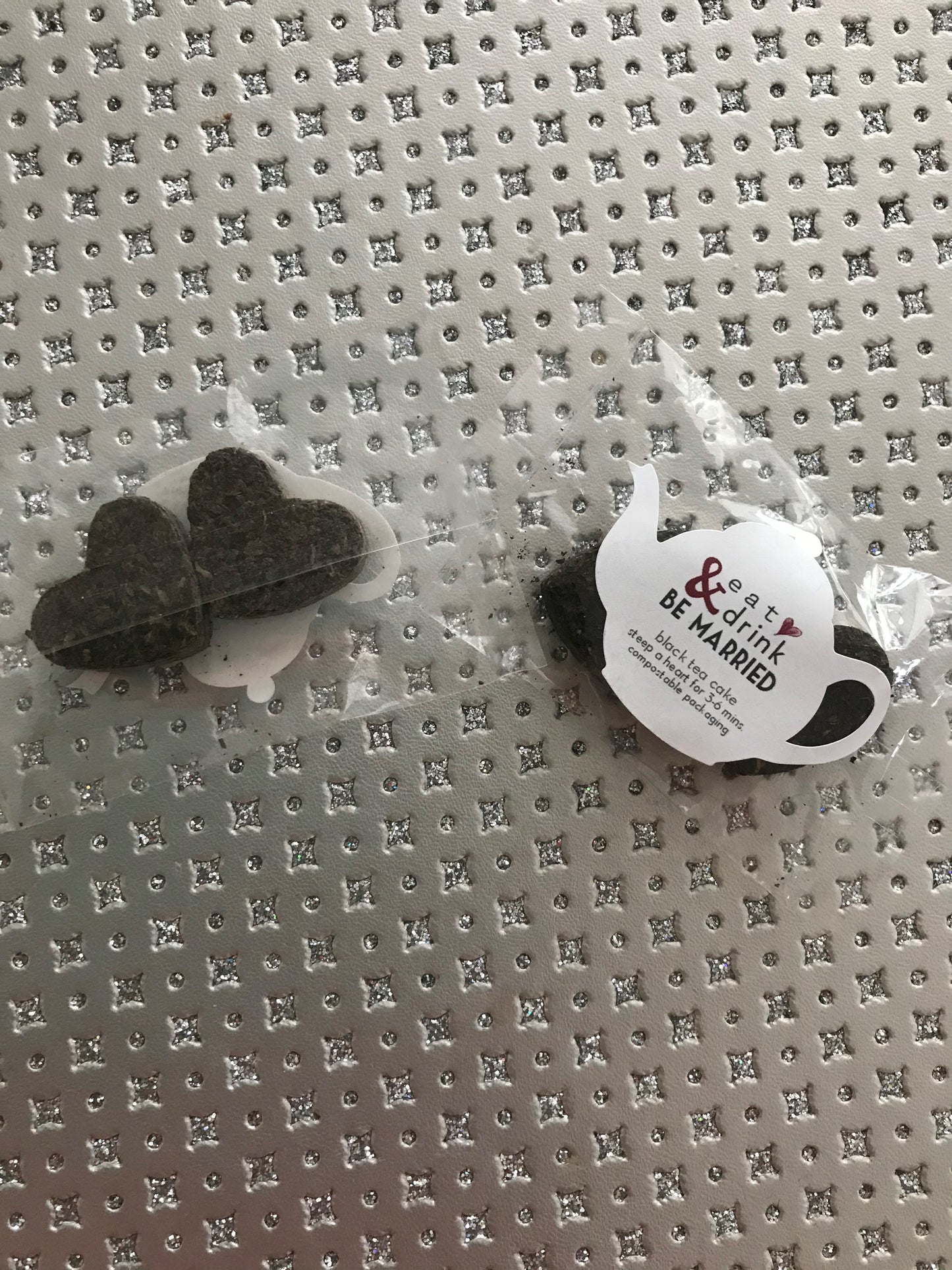 Pressed Tea Hearts With Custom Label